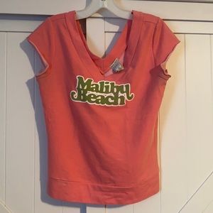 Pink off the shoulder top